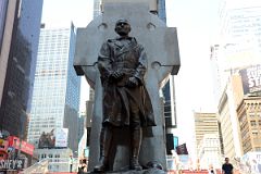 New York City Times Square 07 Chaplain Francis P. Duffy of New Yorks Fighting 69th Infantry Regiment Sculpted by Charles Keck At Duffy Square.jpg